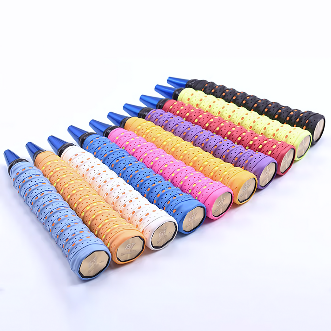 SPPHONEIX  Two Color Memory  EVA Keel Racket Grip Anti Slip Perforated Super Absorbent Tennis Overgrip Badminton Overgrip Pickleball Overgrip Various Sports Equipment Grip