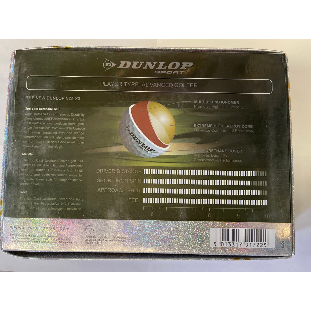 DUNLOP NZ9-x3 Golf ball （3 PCS PER BOX）