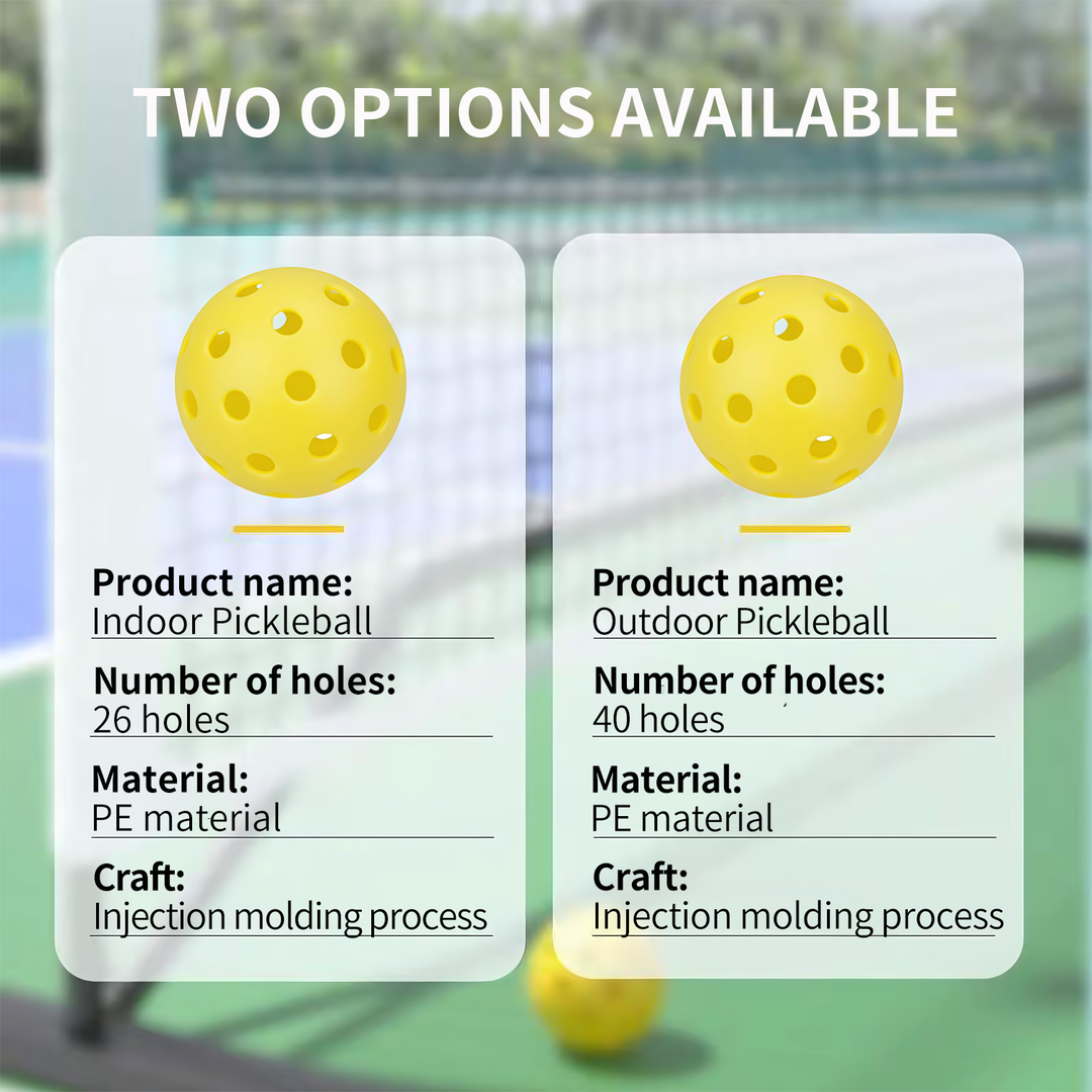 SPPHONEIX Pickleball Ball 26/40-hole Indoor&outdoor Balls 6Pcs 12Pcs