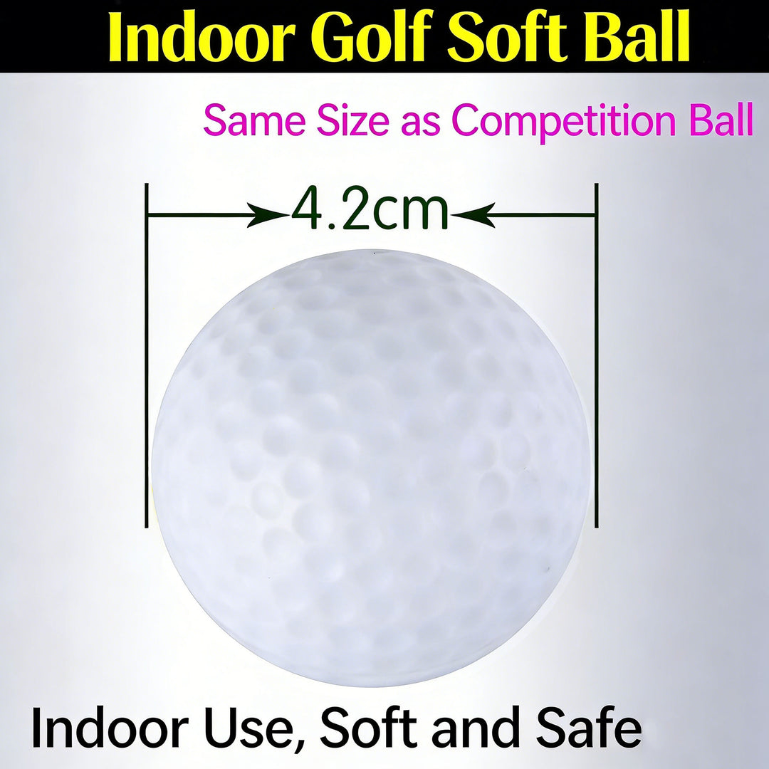 SPP Limited Flight Foam Golf Practice Balls 42mm - Realistic Feel Durable for Backyard Indoor Outdoor Practice
