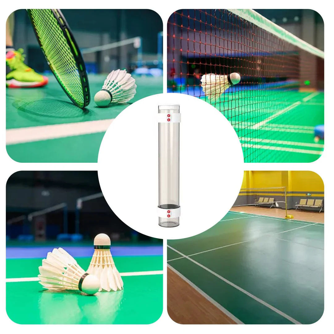 SPP Magnetic Badminton Shuttlecock Holder Tube - Portable & Secure Shuttlecock Organizer for Backyard, PE Class, Park, Gym