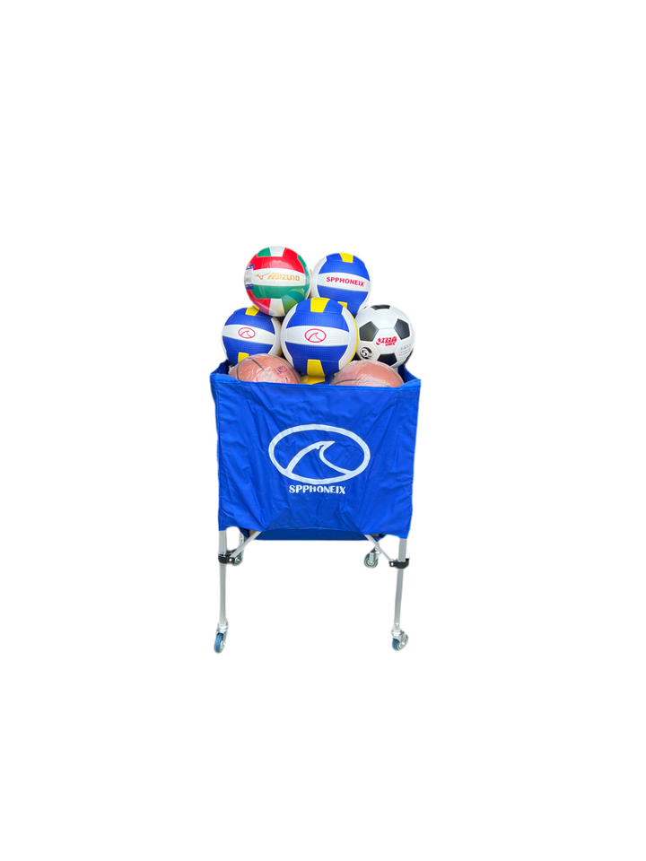 SPPHONEIX Portable Cart with Wheels Volleyball basketball football Ball Storage Indoor Outdoor