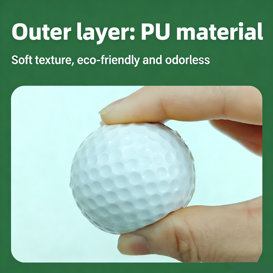 SPP Limited Flight Foam Golf Practice Balls 42mm - Realistic Feel Durable for Backyard Indoor Outdoor Practice