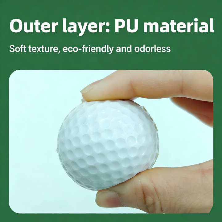 SPP Limited Flight Foam Golf Practice Balls 42mm - Realistic Feel Durable for Backyard Indoor Outdoor Practice
