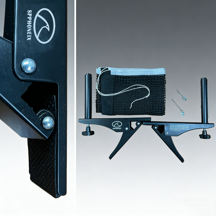 SPPHONEIX  Elite Clip Table Tennis Net and Post Set