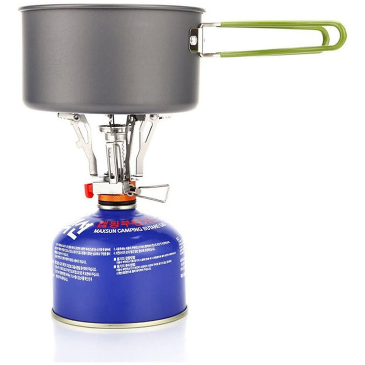 All-in-One Mini Camping Stove - Powerful Flame Portable Burner for Outdoor Camping &amp; Picnic