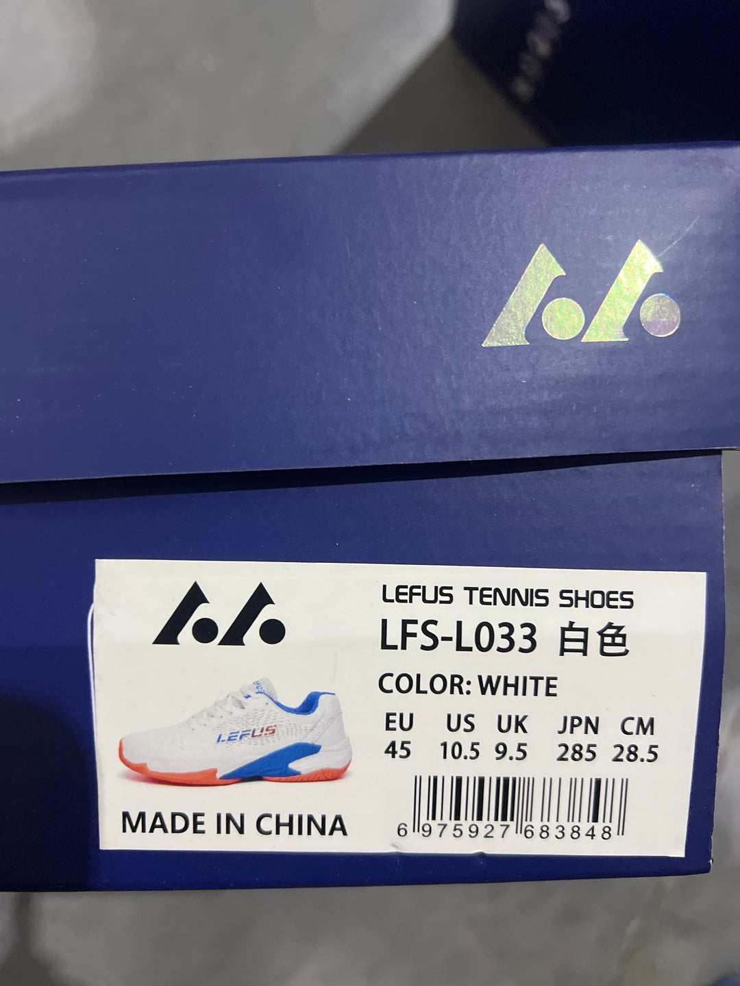 LEFUS Professional Non-Slip Tennis Shoes, Breathable KPU Mesh Sneakers with MD Rubber TPU Sole for Outdoor Sports L033