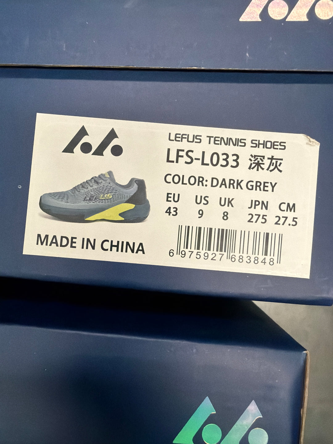 LEFUS Professional Non-Slip Tennis Shoes, Breathable KPU Mesh Sneakers with MD Rubber TPU Sole for Outdoor Sports L033