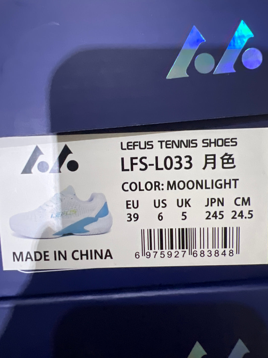 LEFUS Professional Non-Slip Tennis Shoes, Breathable KPU Mesh Sneakers with MD Rubber TPU Sole for Outdoor Sports L033