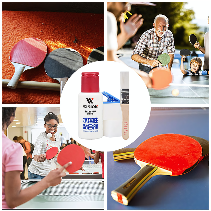 WINION Table Tennis Water Solubility Bond Glue  (V.O.C Free) 60 ml For Table Tennis Rubber With Racket