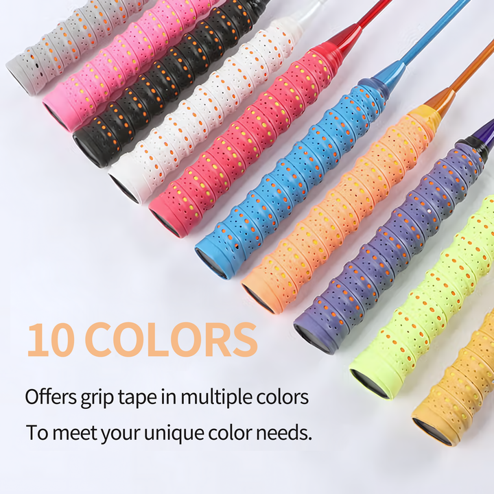 SPPHONEIX  Two Color Memory  EVA Keel Racket Grip Anti Slip Perforated Super Absorbent Tennis Overgrip Badminton Overgrip Pickleball Overgrip Various Sports Equipment Grip