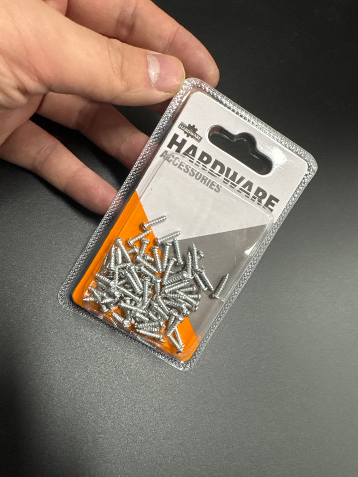 Daily Hardware Screws – Flat-Head Wood Fasteners, Twin Blister Pack
