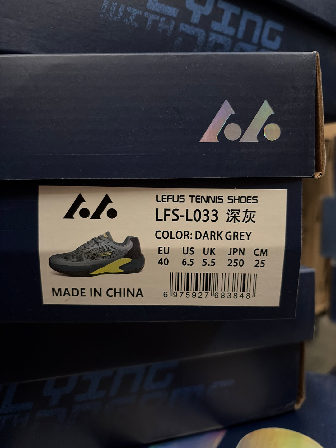 LEFUS Professional Non-Slip Tennis Shoes, Breathable KPU Mesh Sneakers with MD Rubber TPU Sole for Outdoor Sports L033