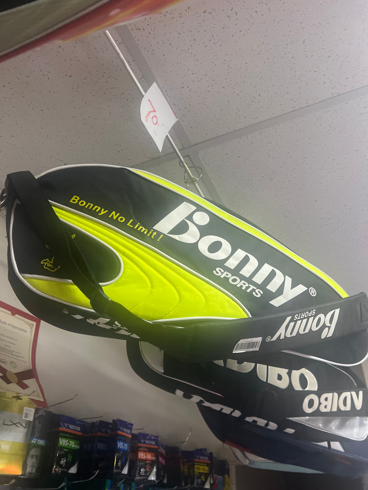 Bonny CLEARANCE SALE Bonny Badminton Tennis Rackets Bag - BB20 - 01( 12pcs) / TI60000BAG 6PCS