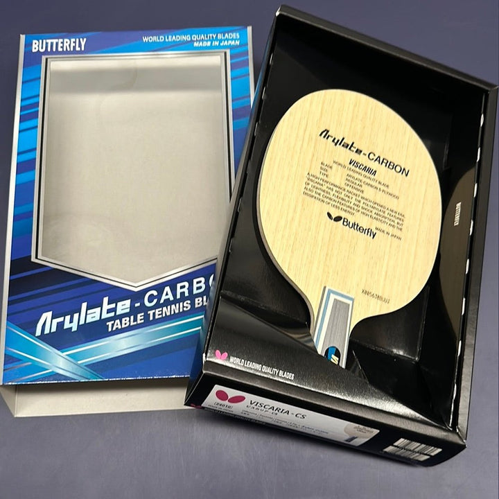 BUTTERFLY24010,30041 Arylate-Carbon Viscaria Table Tennis Blade Arylate-Carbon 5-Plywood