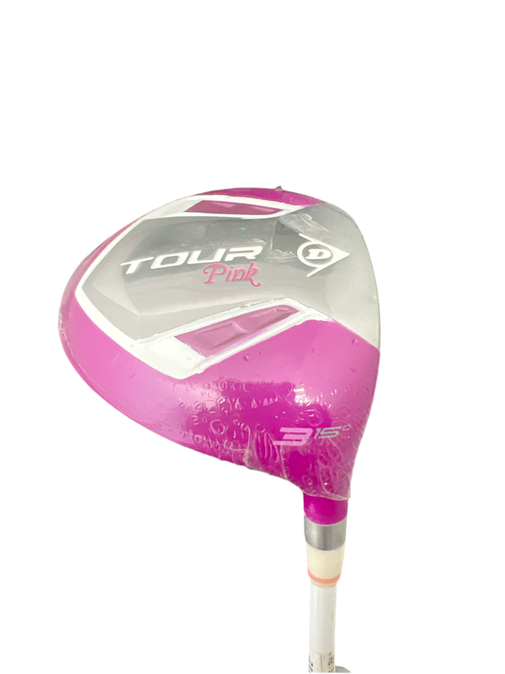 CLEARANCE SALE （The Club Cover Is Aging And Peeling）DUNLOP WOMEN'S GOLF SET TOUR PINK 514340D（3 wood, 7 iron and one push）