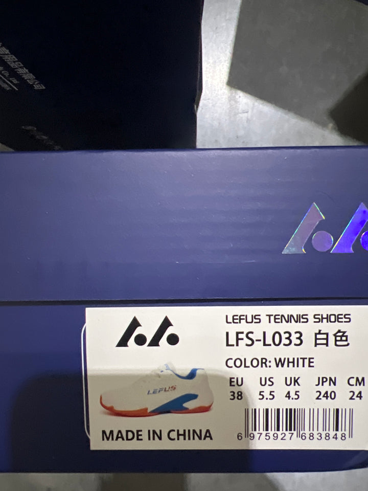 LEFUS Professional Non-Slip Tennis Shoes, Breathable KPU Mesh Sneakers with MD Rubber TPU Sole for Outdoor Sports L033