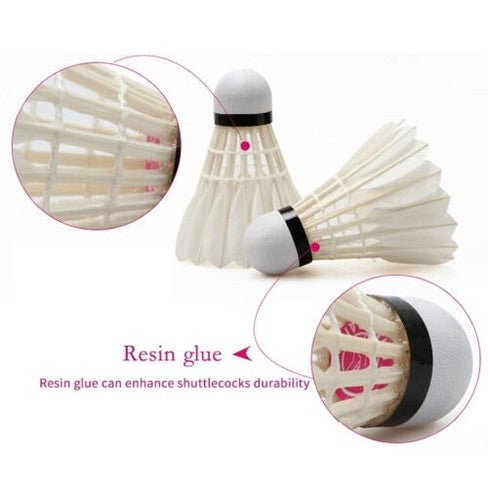 CHAOPAI 12 PCS Deeppink Chao Pai Goose Feather Badminton Shuttlecock