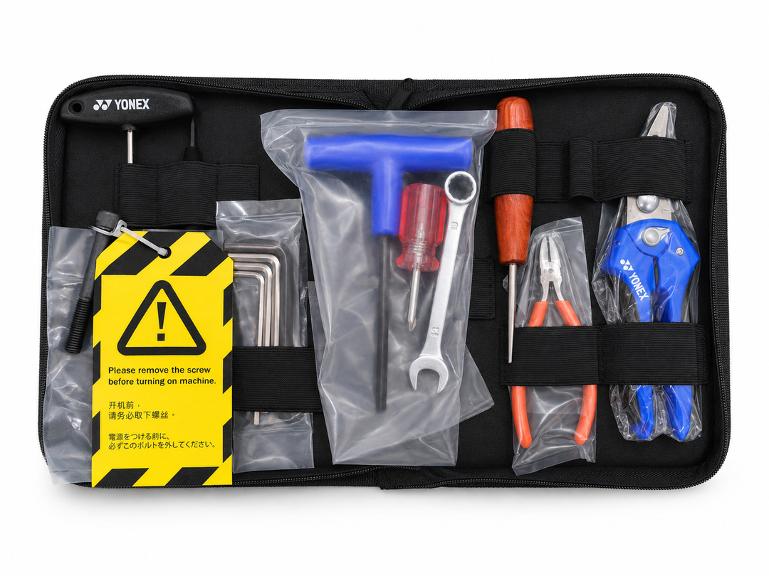 YONEX Stringing Machine Maintenance Tool Kit, Multi-Functional Tools for Adjustment, Calibration &amp; Fastening