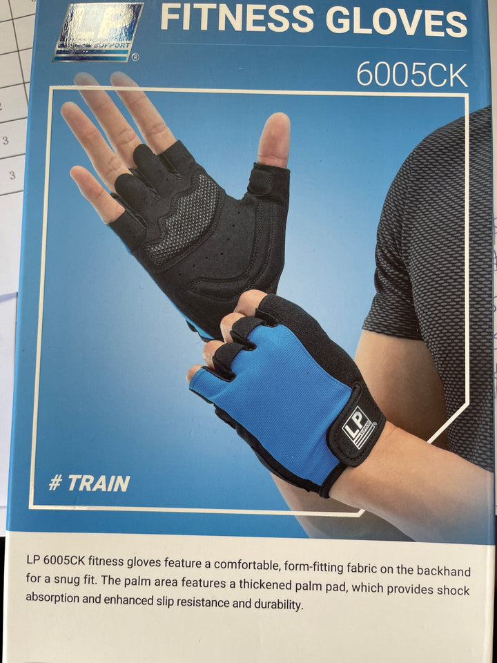 LP 6005CK Fitness Gloves – Padded Workout Gloves with Non-Slip Grip Gloves