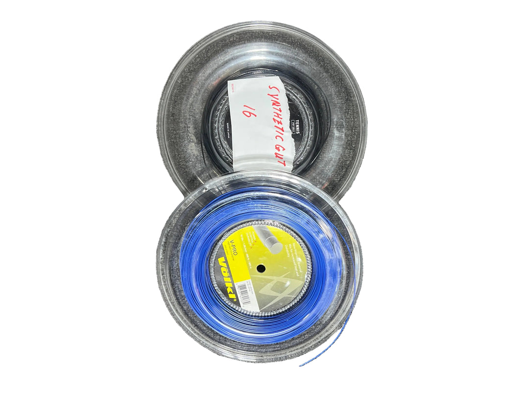SPECIAL Tennis String Reel Stringing Service Different Materials Used For The mains And Crosses（Price includes strings)