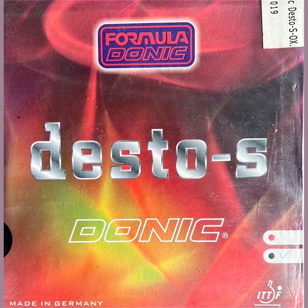 DONIC DESTO-S Table Tennis Rubber - BLACK product image - Donic table tennis rubber