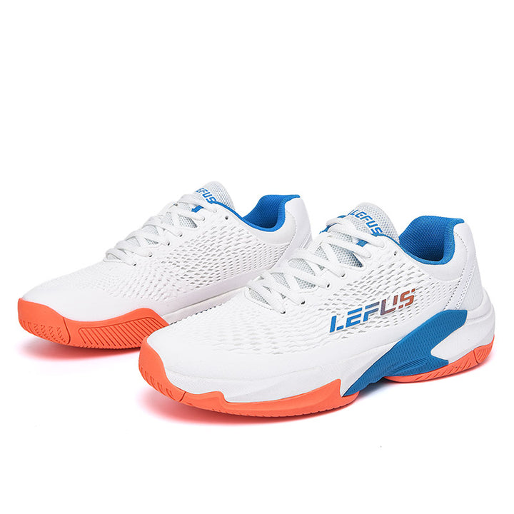 LEFUS Professional Non-Slip Tennis Shoes, Breathable KPU Mesh Sneakers with MD Rubber TPU Sole for Outdoor Sports L033