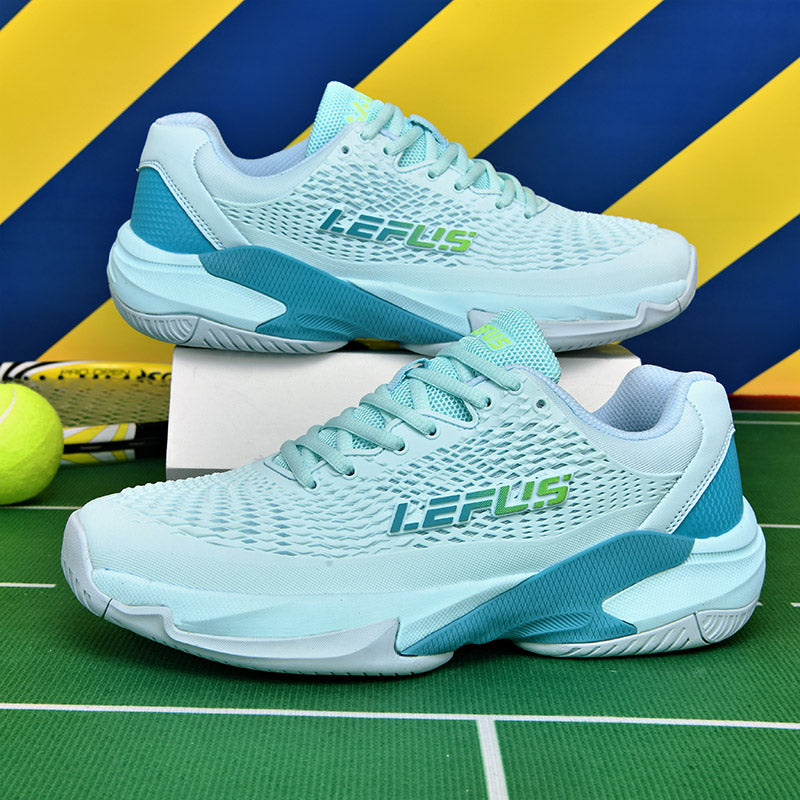 LEFUS Professional Non-Slip Tennis Shoes, Breathable KPU Mesh Sneakers with MD Rubber TPU Sole for Outdoor Sports L033