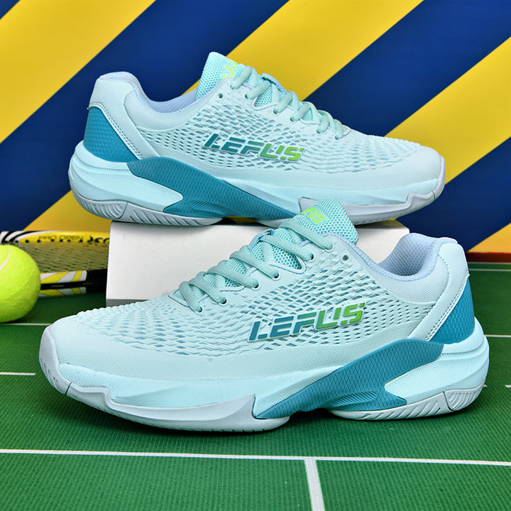 LEFUS Professional Non-Slip Tennis Shoes, Breathable KPU Mesh Sneakers with MD Rubber TPU Sole for Outdoor Sports L033