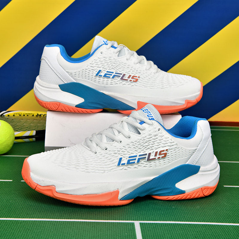 LEFUS Professional Non-Slip Tennis Shoes, Breathable KPU Mesh Sneakers with MD Rubber TPU Sole for Outdoor Sports L033