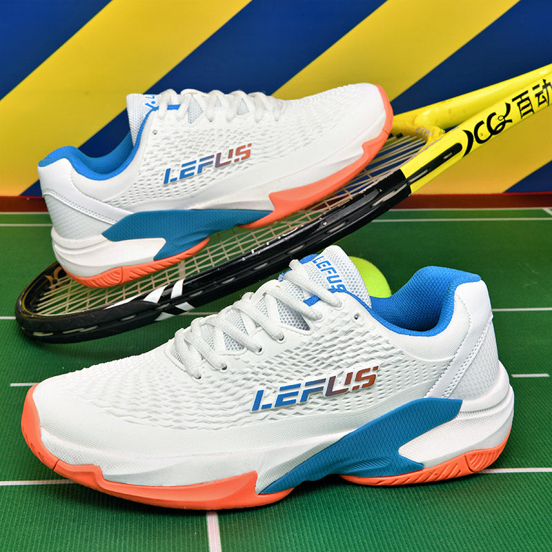 LEFUS Professional Non-Slip Tennis Shoes, Breathable KPU Mesh Sneakers with MD Rubber TPU Sole for Outdoor Sports L033