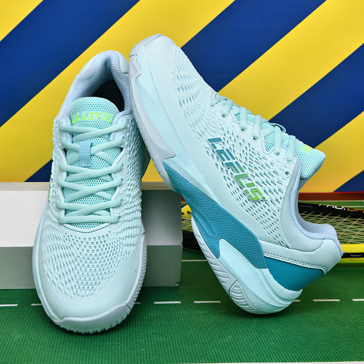 LEFUS Professional Non-Slip Tennis Shoes, Breathable KPU Mesh Sneakers with MD Rubber TPU Sole for Outdoor Sports L033