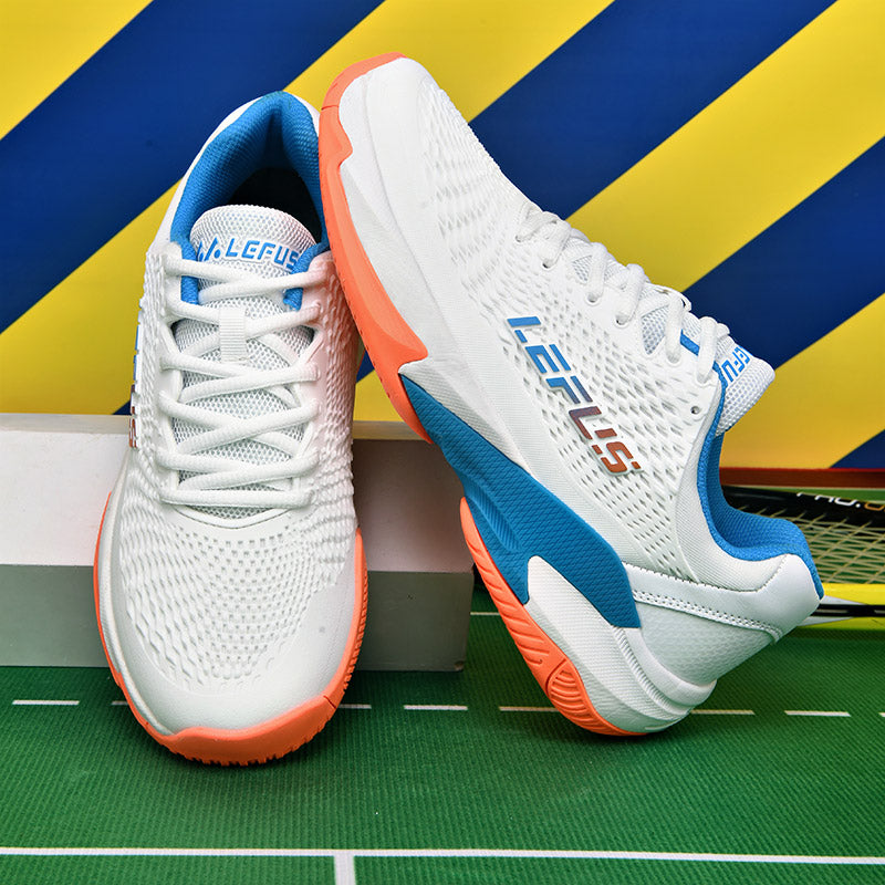 LEFUS Professional Non-Slip Tennis Shoes, Breathable KPU Mesh Sneakers with MD Rubber TPU Sole for Outdoor Sports L033