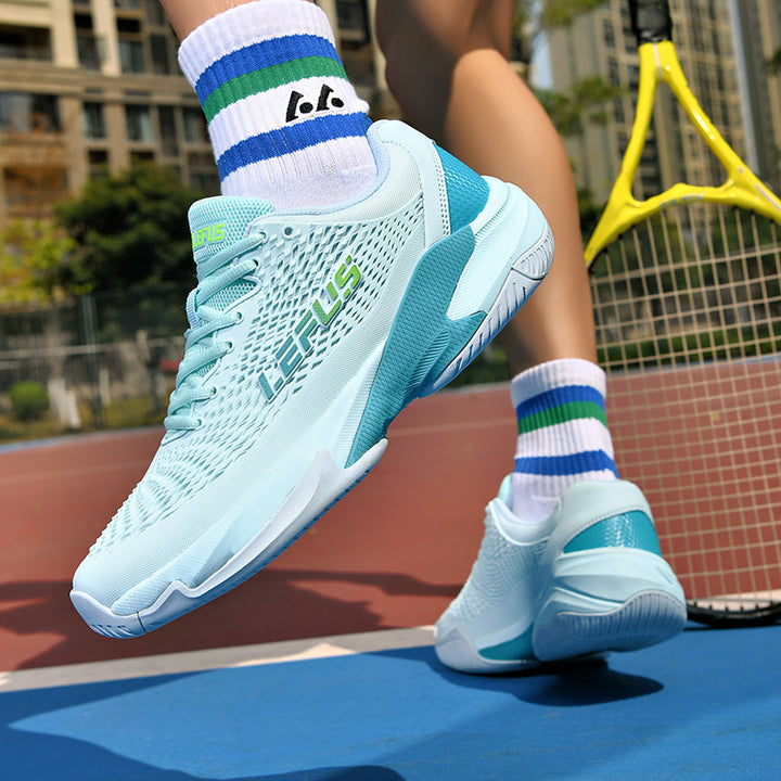 LEFUS Professional Non-Slip Tennis Shoes, Breathable KPU Mesh Sneakers with MD Rubber TPU Sole for Outdoor Sports L033