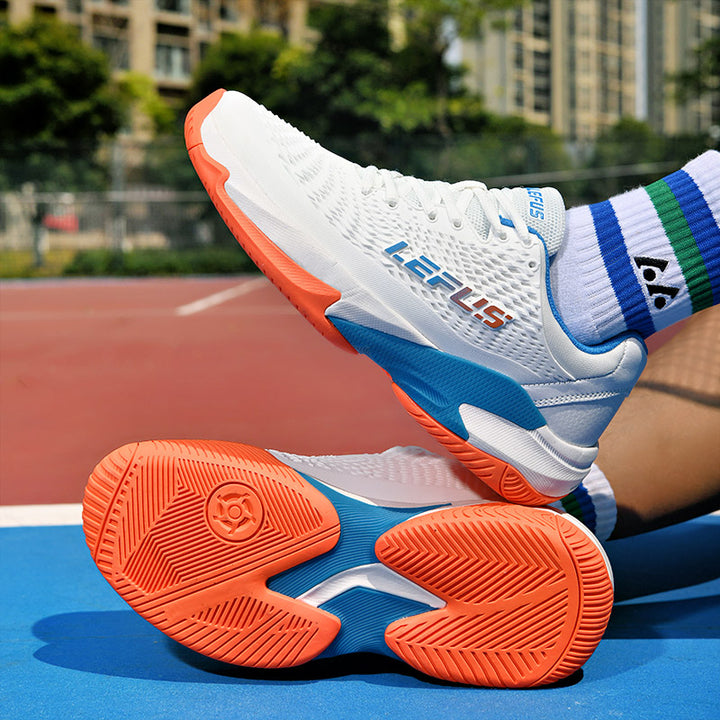 LEFUS Professional Non-Slip Tennis Shoes, Breathable KPU Mesh Sneakers with MD Rubber TPU Sole for Outdoor Sports L033