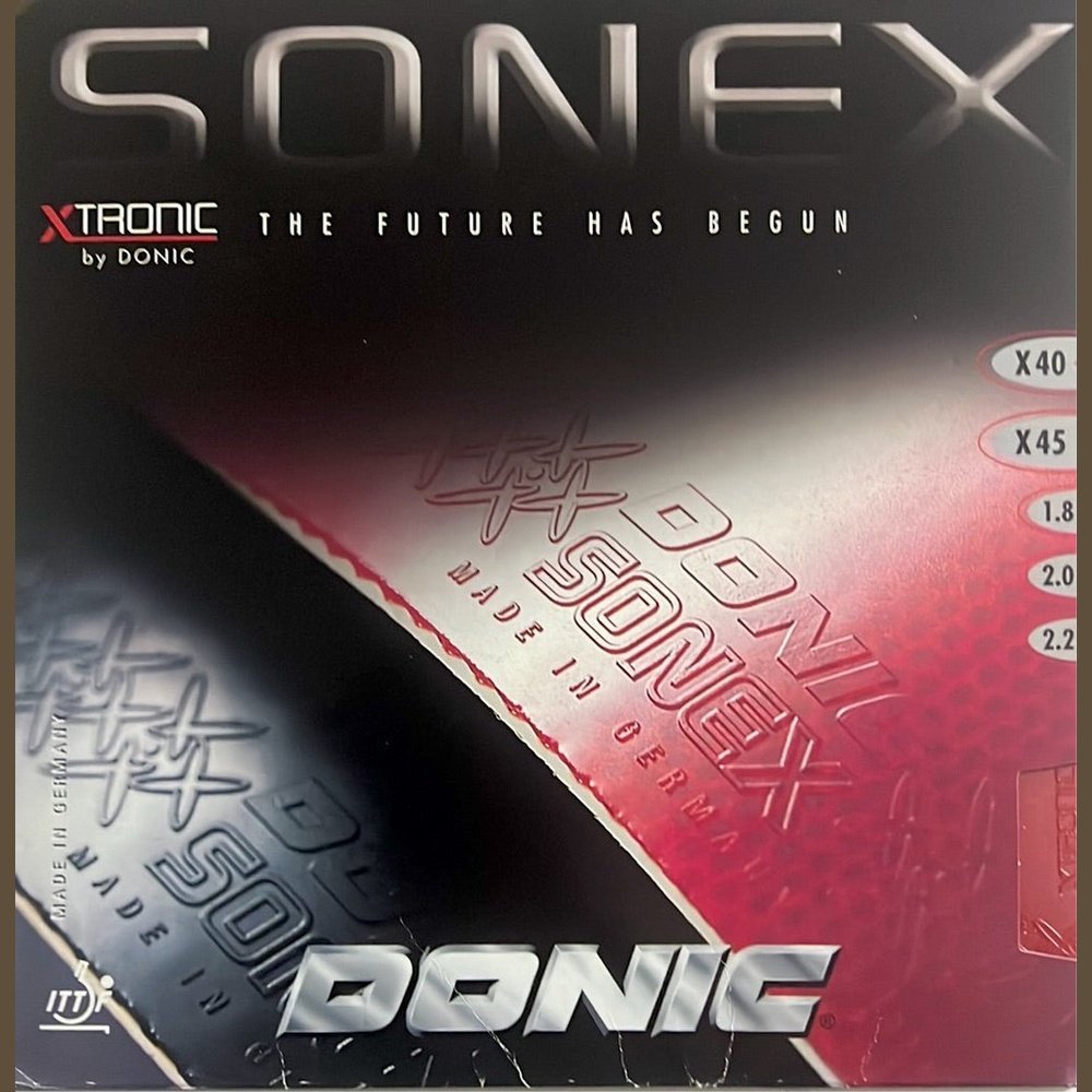 Donic Sonex X40 Table Tennis Rubber - RED product image - Donic table tennis rubber