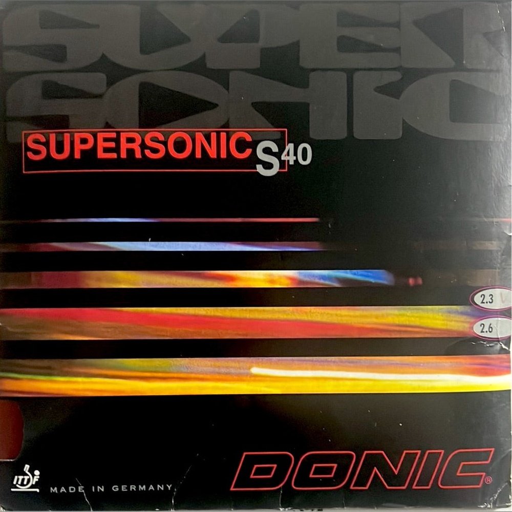 Donic Supersonic S40 Table Tennis Rubber - RED product image - Donic table tennis rubber