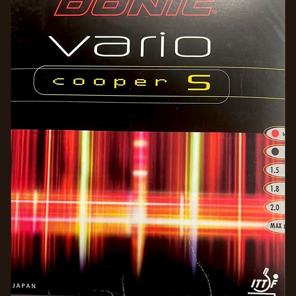 Donic Vario Cooper S Table Tennis Rubber - RED product image - Donic table tennis rubber