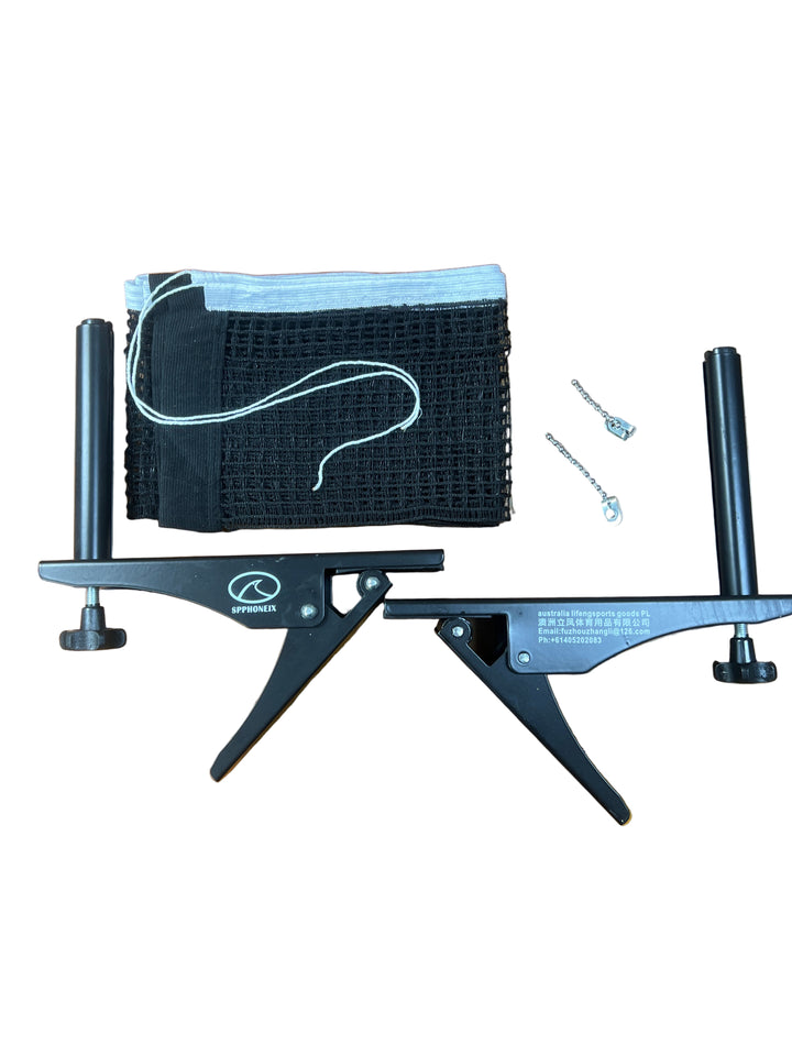 SPPHONEIX  Elite Clip Table Tennis Net and Post Set