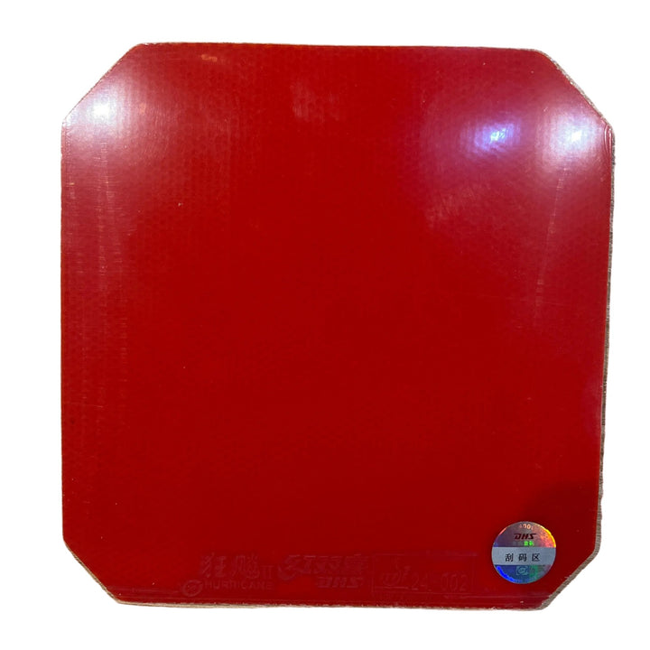 DHS Hurricane2 Pips - In Rubber With Sponge Table Tennis Rubber - BLACK H39 T2.15 / RED H40