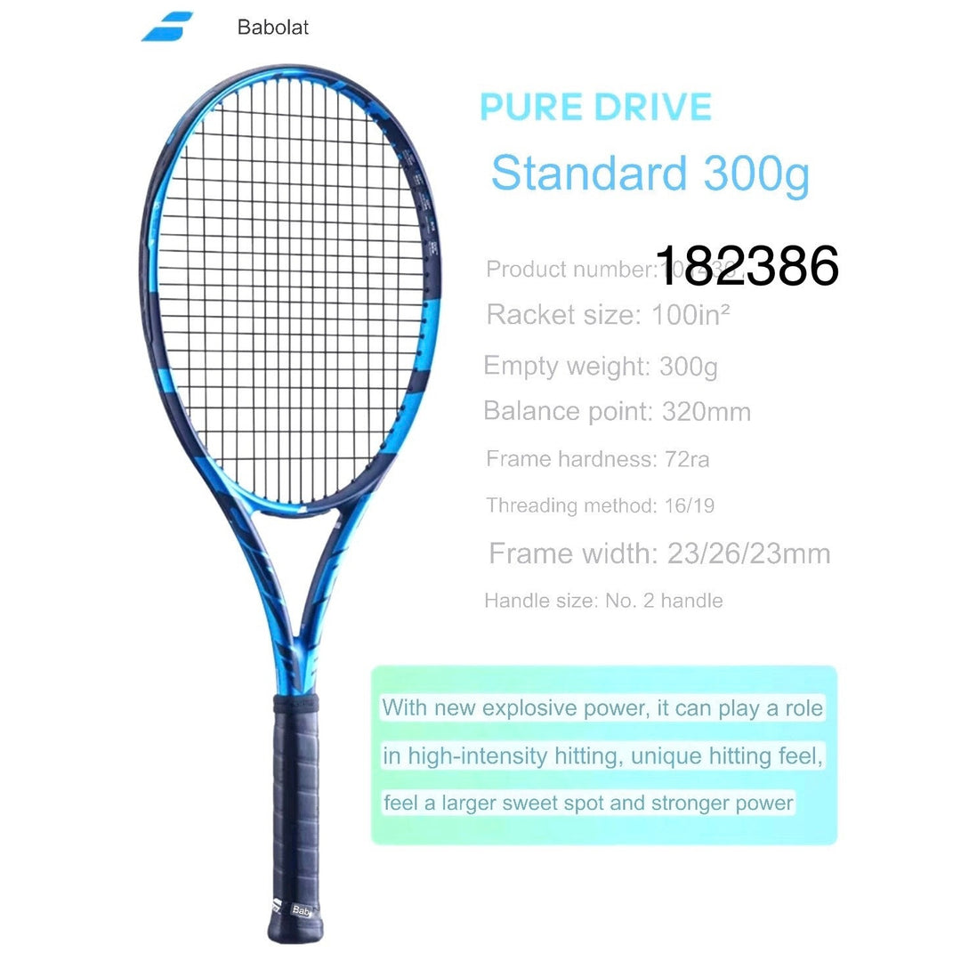 BABOLAT Pure Drive 2021 Brand New Tennis Racquet Strung Grip 4 2/3，4 3/8 Inch (No racket cover)