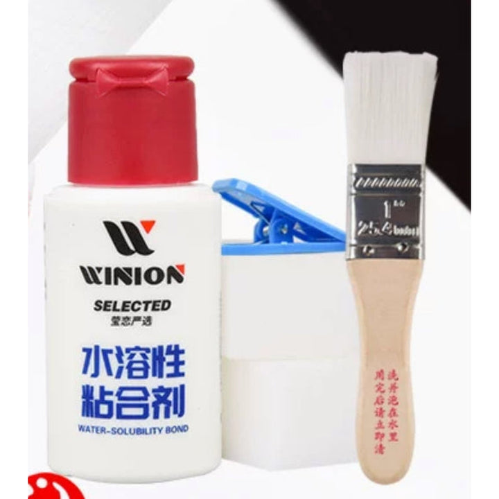 WINION Table Tennis Water Solubility Bond Glue  (V.O.C Free) 60 ml For Table Tennis Rubber With Racket