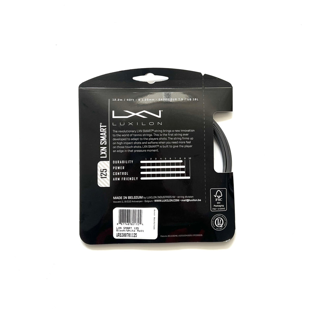 LUXILON WR8300701125 LXN SMART 125  Black/White Matt Strings ，12.2m/40ft made in Belgium