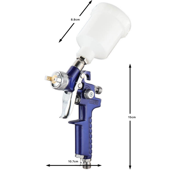 Gravity Paint Spray Gun – 100ml Aluminum Tank, Non-Drip Design, Model H2000