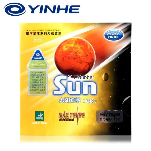 Yinhe Sun Pips In Table Tennis Rubber - Red product image - YINHE table tennis rubber