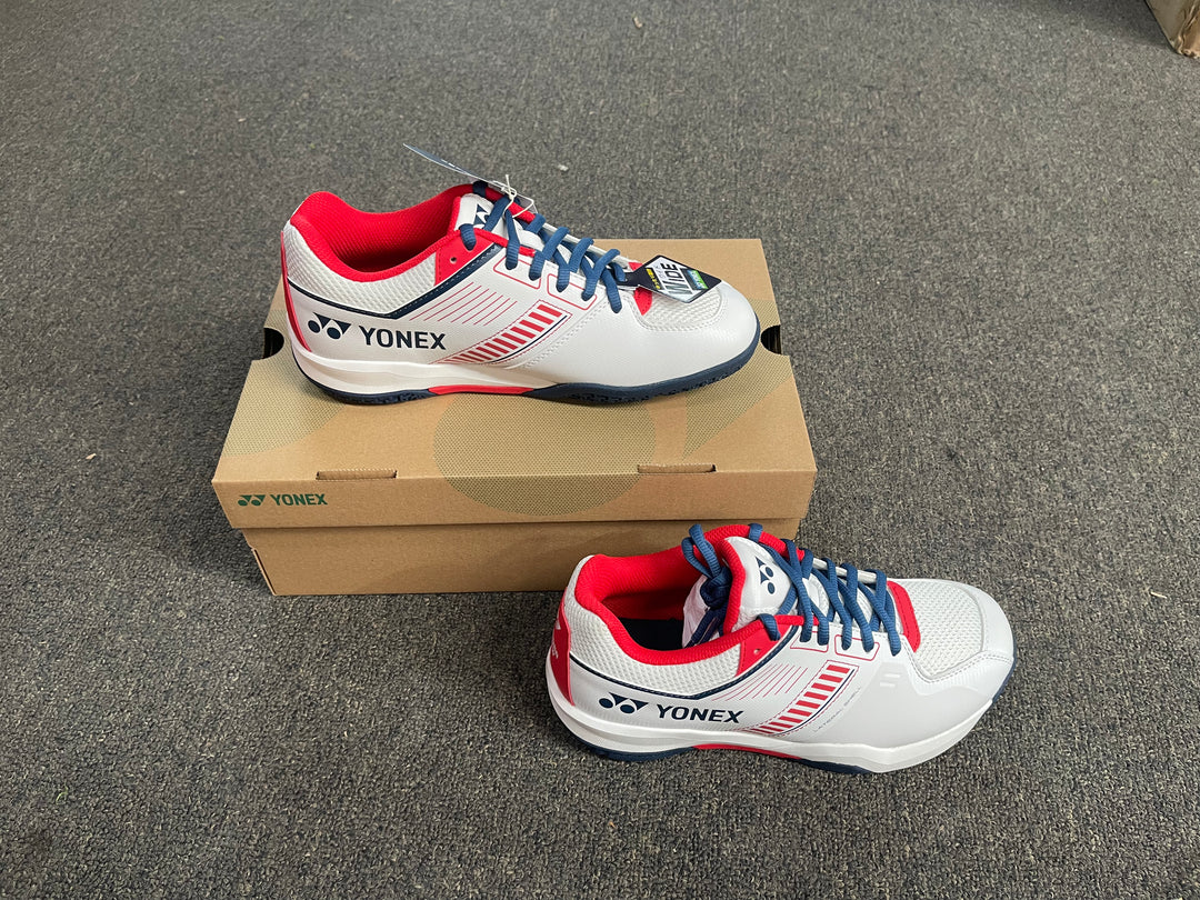 YONEX Power Cushion Strider Flow Wide SHBSF1WEX White/Red badminton shoes