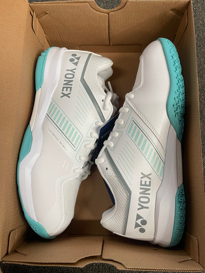YONEX Power Cushion Strider Flow SHBSF1EX White/Mint badminton shoes