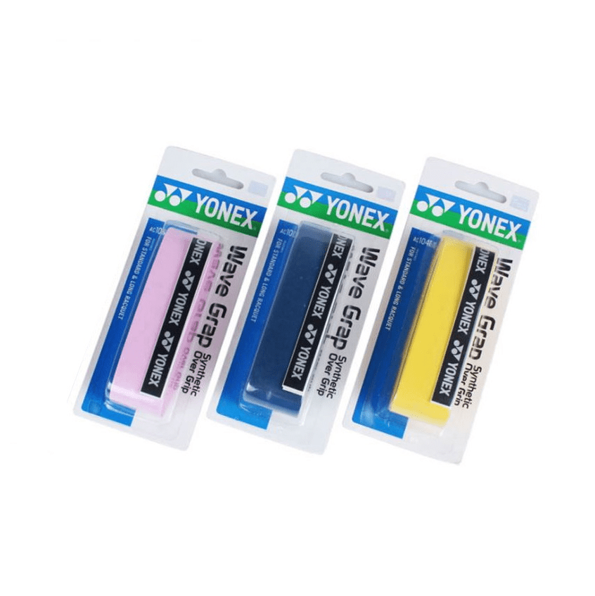 YONEX AC104EX Wave Grap (1 wrap) Racket Grip - YELLOW product image - YONEX Racket Grip