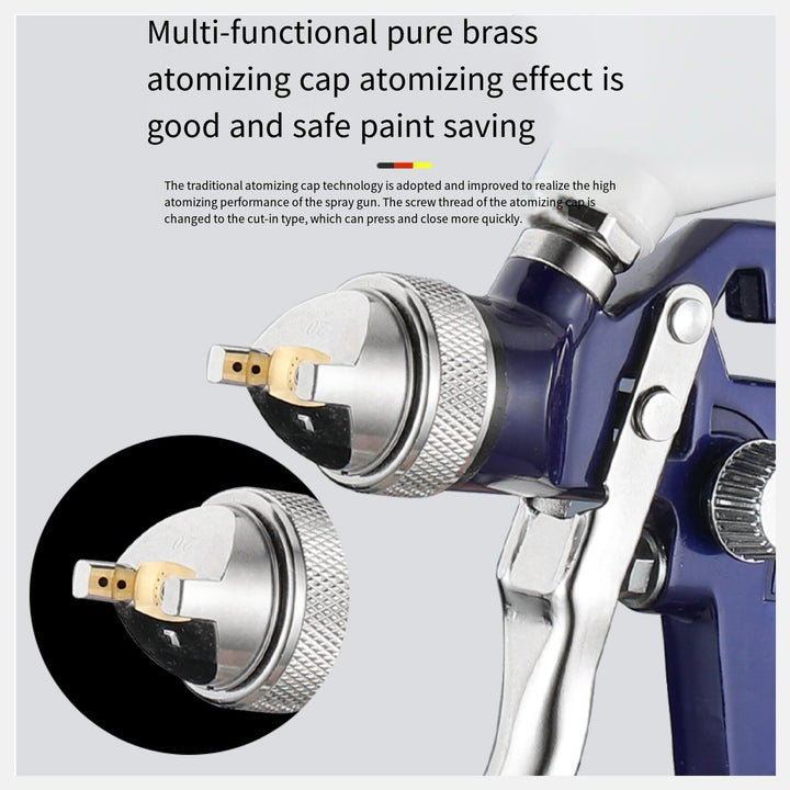 Gravity Paint Spray Gun – 100ml Aluminum Tank, Non-Drip Design, Model H2000