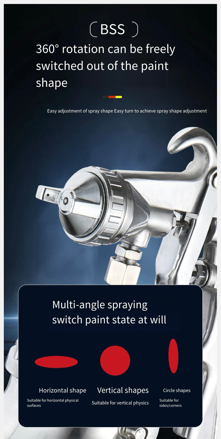 Handheld Pneumatic Paint Spray Gun – 2.0mm Nozzle, Suction Type, Model PQ 2